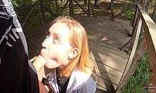 Vicky Sixxx Sucks In Public, Filmed By Black Lynn