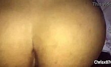 The amateur couple engages in sex with the wife bent over in doggystyle position in California