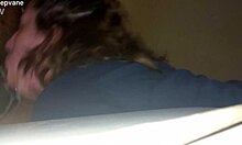 she's loving that deepthroat action with her blonde friend's cock 😈