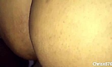 The amateur couple engages in sex with the wife bent over in doggystyle position in California