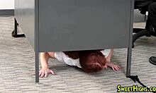 redheaded teen sucks and rides cock in high definition