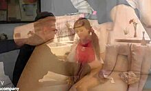 Teacher Fucked Busty Student's Ass!