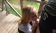 Vicky Sixxx Sucks In Public, Filmed By Black Lynn