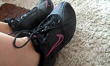 Sophie starts playing at home and strips naked by the end, what a tease