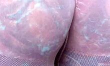 Milf melody radford sheer gym leggings close-up 😍