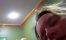 quick suck and fuck for wife before creampie, so hot!