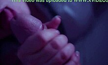 Beautiful Brunette Deepthroats Her Man's Huge Cock