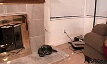 amateur with small tits gets facial