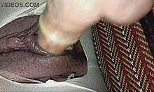 Exploring intimacy through torn stockings until fully wet