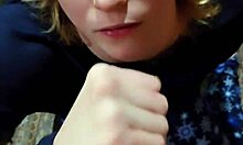 quick suck and fuck for wife before creampie, so hot!