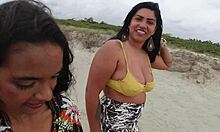 Lukas Fucks Skinny Slut's Tight Pussy On Beach