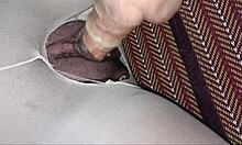 Exploring intimacy through torn stockings until fully wet