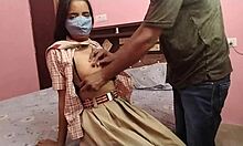 Teacher fucks student in hardcore Indian sex