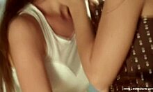 beautiful lesbians kissing in loving session