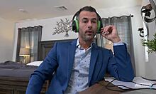 Business call vs teen escort Aubree Valentine moaning loud! 😩💦