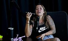 did she do a sensual stripper showing tits after denying trans suggestions?