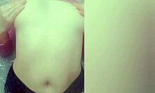 Young girl shows her features to viewers