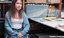 Lp officer fucks teen Adira Allure bent over