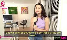 hermanastra atascada en el lavado - subtitulado español