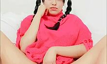 The playful blue masturbates and squirts uncensored for you