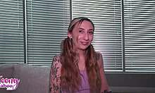 nina nova feels excited using her nice ass and tits to complete her project with passion