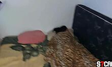 Novinha lying down for delicious anal with crossdressing