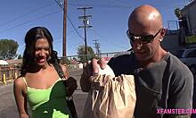 Little amateur stepsister eagerly sucks the last drop of cumshot from cock