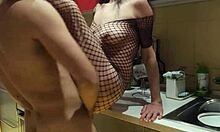 We had the best sex in the kitchen with stockings