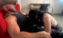 White Trash Wife - Gags On Cum Swallow