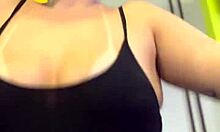 Residents Watch Wet Pussy And Hard Nipples In Building Gym