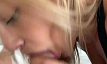 The sexy pregnant babe swallows a big load like a pro