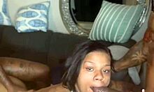 Tight Ebony Pussy Group Creampie With Ripped Clothes