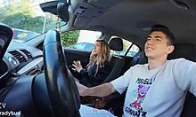 morena cachonda se folla a conductor de taxi para pagar el viaje -luna black