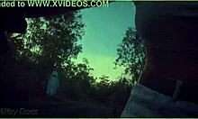 Amazing MILF dares flash tits on public bike ride