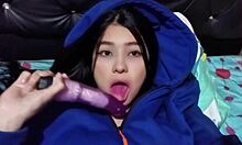 Niñera caliente con enormes tetas anhelaba mi polla tan pronto como llegué a casa casero real