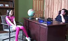 tiny asian girl gets fucked by boss in office 😏