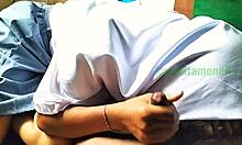 Indo High School Girl Learns To Jerk Off!