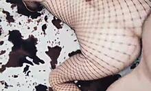 Amateur MILF in POV Close-Up Anal Sex with Stockings and Doggystyle