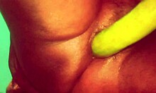 I watched this asian village girl fucking herself with a brinjal, she was moaning so loud