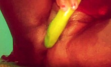 I watched this asian village girl fucking herself with a brinjal, she was moaning so loud