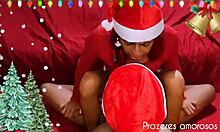Mommy Noel Cums in Wet Pussy for Christmas Wish