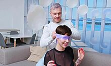 Wife gets double penetrated by three young guys with huge asses while husband watches