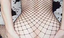 Amateur MILF in POV Close-Up Anal Sex with Stockings and Doggystyle