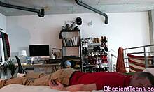 Blonde Teen Tramp Nailed In Intriguing Scene