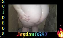 Wife showing off in the bath with her big tasty ass