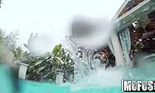 Skinny Girlfriends Give Underwater Blowjob While Skinny Dipping!