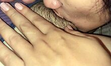 Solo lesbian oral sex with ASMR jerk off instructions