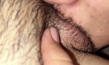 Solo lesbian oral sex with ASMR jerk off instructions