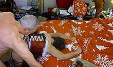 Granny Carmen Claus Standing Doggystyle Fuck & Elvish Creampie