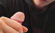 a smoke and a blowjob with swallow from homemade milf wife